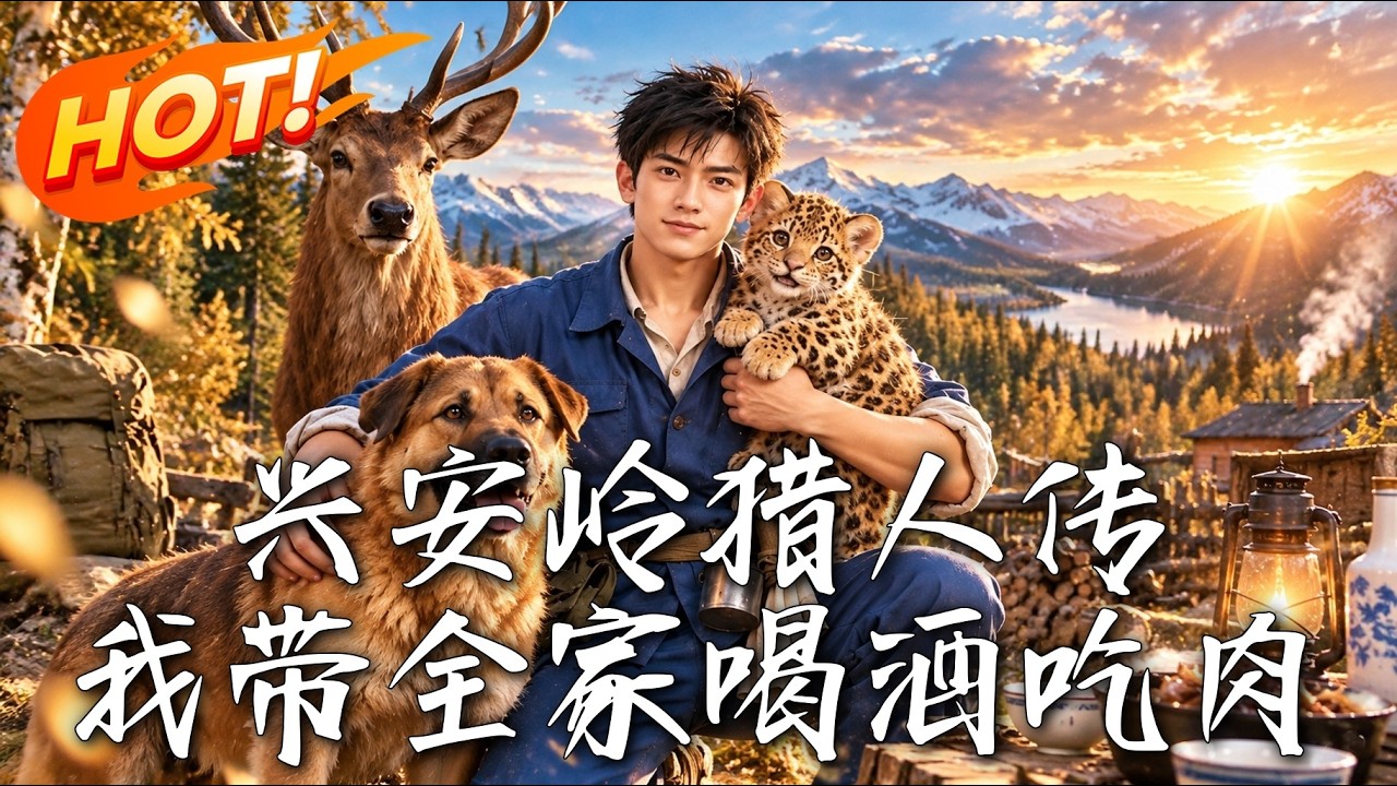 🔥被野猪顶下雪崖后重回1986，老猎人带兽宠猎山致富，今生全家顿顿喝酒吃肉！《兴安岭猎人传：我带全家喝酒吃肉》#盛世短剧#短剧#AI短剧#逆袭#漫剧#玄幻#修仙#搞笑#甜宠