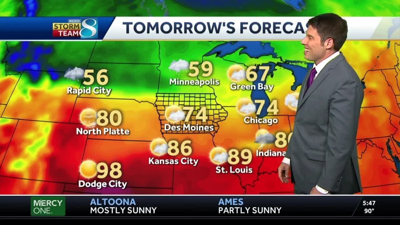 Cooler temperatures arrive for Labor Day - YouTube