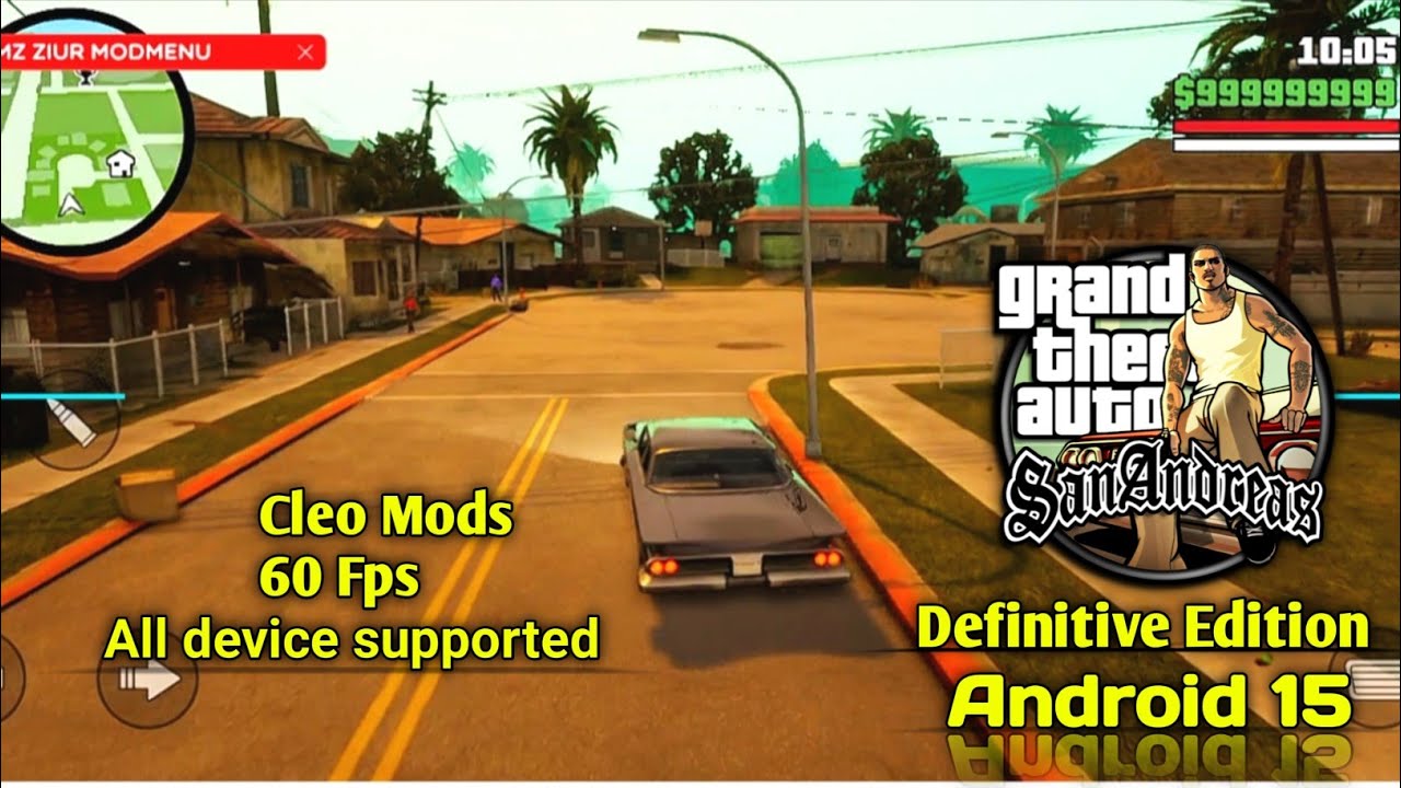 GTA SAN ANDREAS DEFINITIVE EDITION ANDROID GAMEPLAY HD | WITH CLEO MODS ...