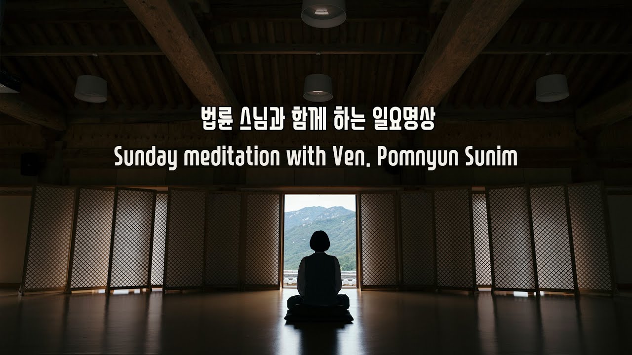 Recorded Sunday Meditation with Ven. Pomnyun Sunim (법륜스님) Week 270 (6/8/2025)