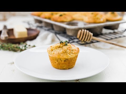 Honey and Thyme Gluten Free Cornbread Muffins