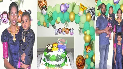 Jungle Theme birthday decoration /Balloon garland backdrop /Safari Animal Zoo Jungle birthday party