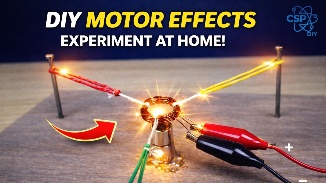 Electric Motor Build | Hands-On Electromagnetism | Science Experiments ...