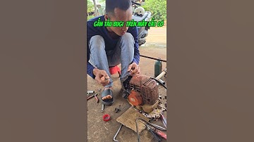 GẮN TẨU BUGI TRÊN MÁY CẮT CỎ  #phamtrongtuan #husqvrna # kawasakitj53e