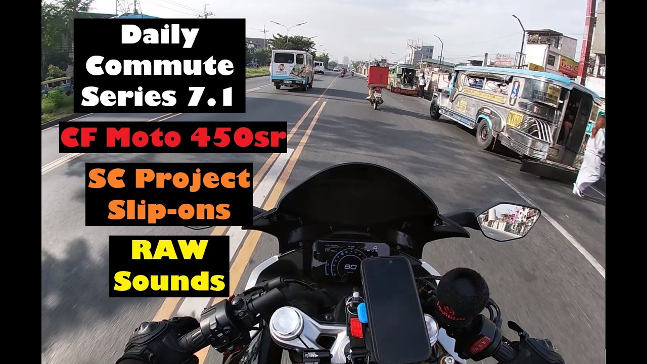 Daily Commute pt. 7.1 | CF Moto 450SR | POV | Pure Sound | SC Project Slip-ons