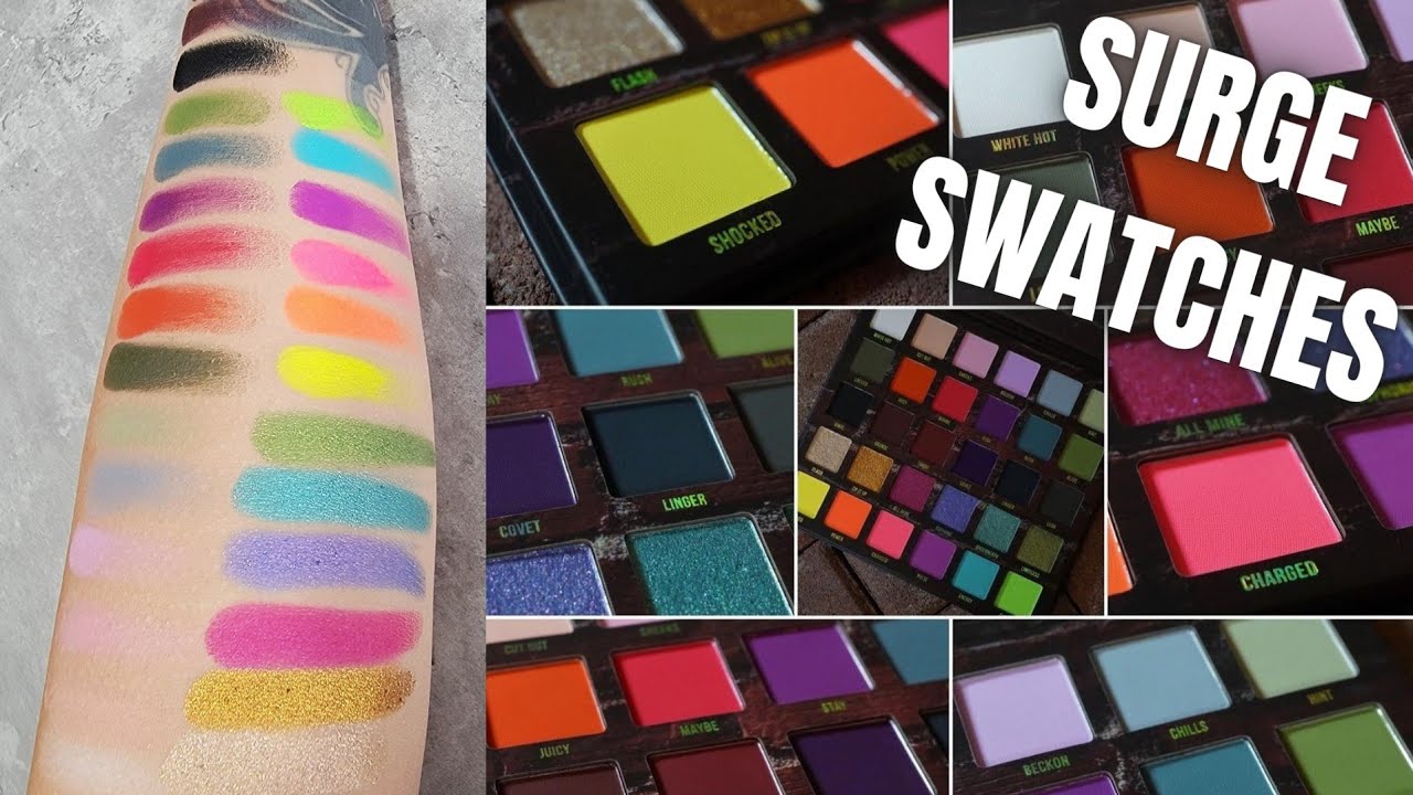 Blend Bunny Cosmetics Surge Eyeshadow Swatches | ASMR Makeup 