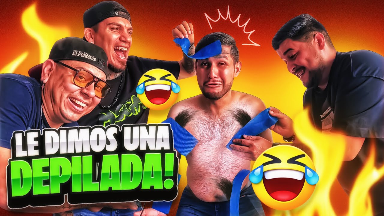 LE DIMOS UNA DEPILADA A MI AMIGO😂// No se la esperaba😬