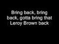 Queen - Bring Back That Leroy Brown (Lyrics)