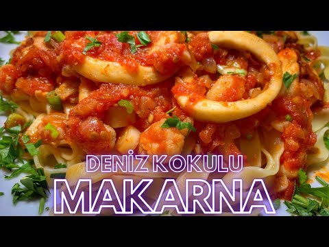 Deniz mahsullü Kalamar lı Karides li  enfes Makarna 🍝