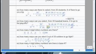 11.3 Counting methods: permutations and combinations