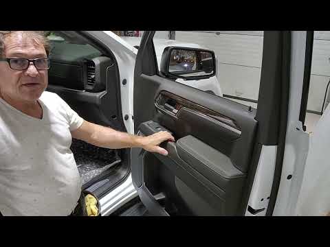 2022 GMC Sierra door panel & sweep removal