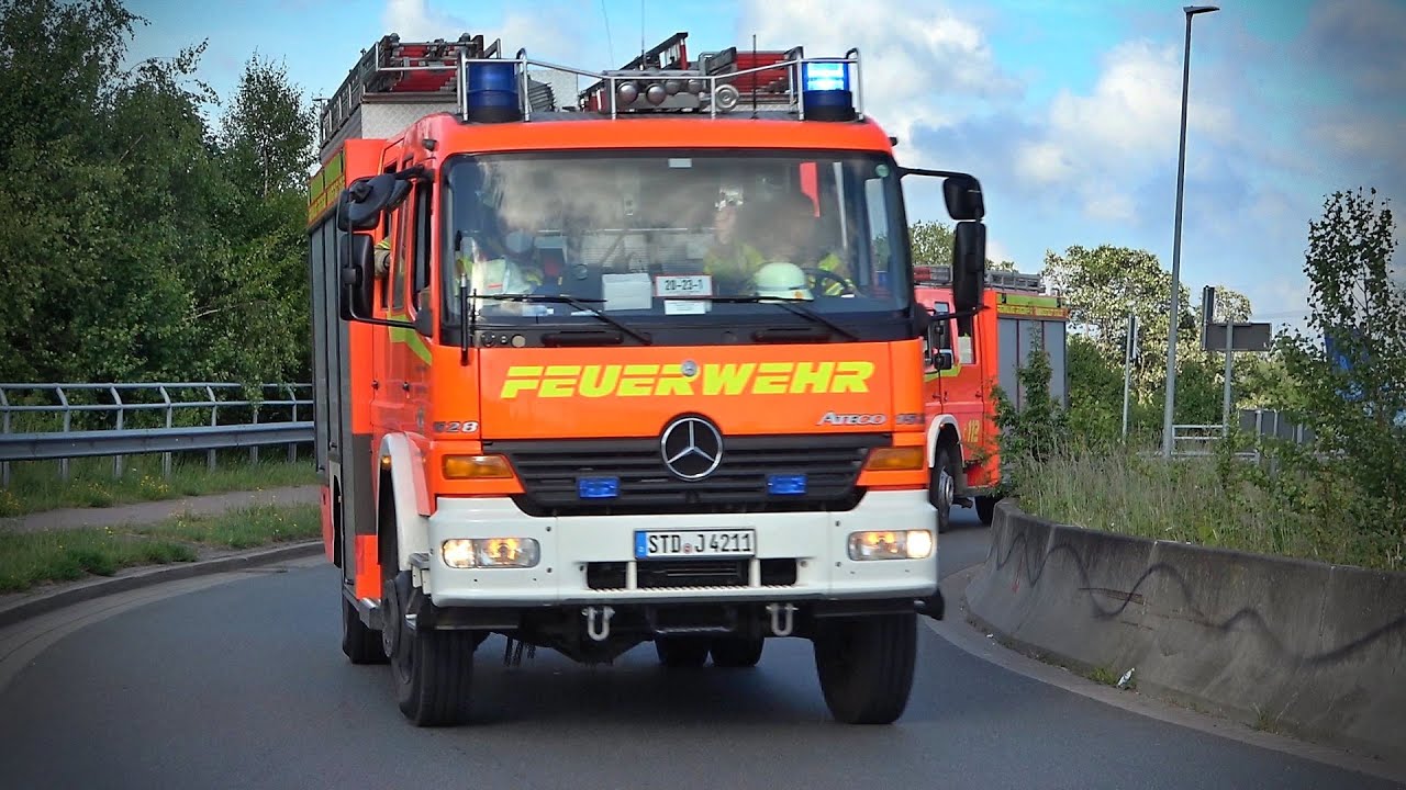 [FEUER in WERKSTATT||F Gross Y!] - Einsatzfahrten Freiwillige Feuerwehr Stade - Traditionsübung 2022