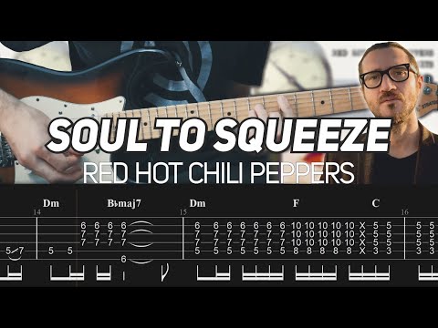 Red Hot Chili Peppers - Soul To Squeeze (Guitar lesson with TAB)