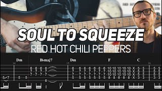 Red Hot Chili Peppers - Soul To Squeeze (Guitar lesson with TAB) Resimi