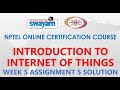 Master IoT with NPTEL Week 5 Assignment Solutions | Jan 2021