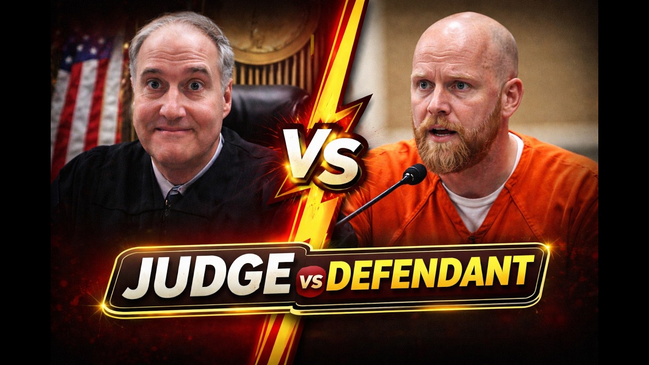 Judge Faces Off With Angry Defendant | Courtroom Drama - YouTube