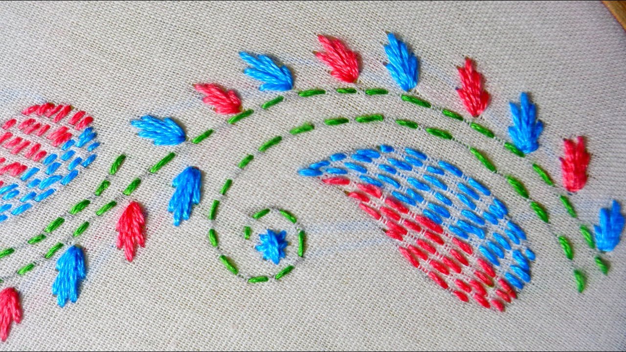 #152# MOST BEAUTIFUL EMBROIDERY DESIGN - YouTube