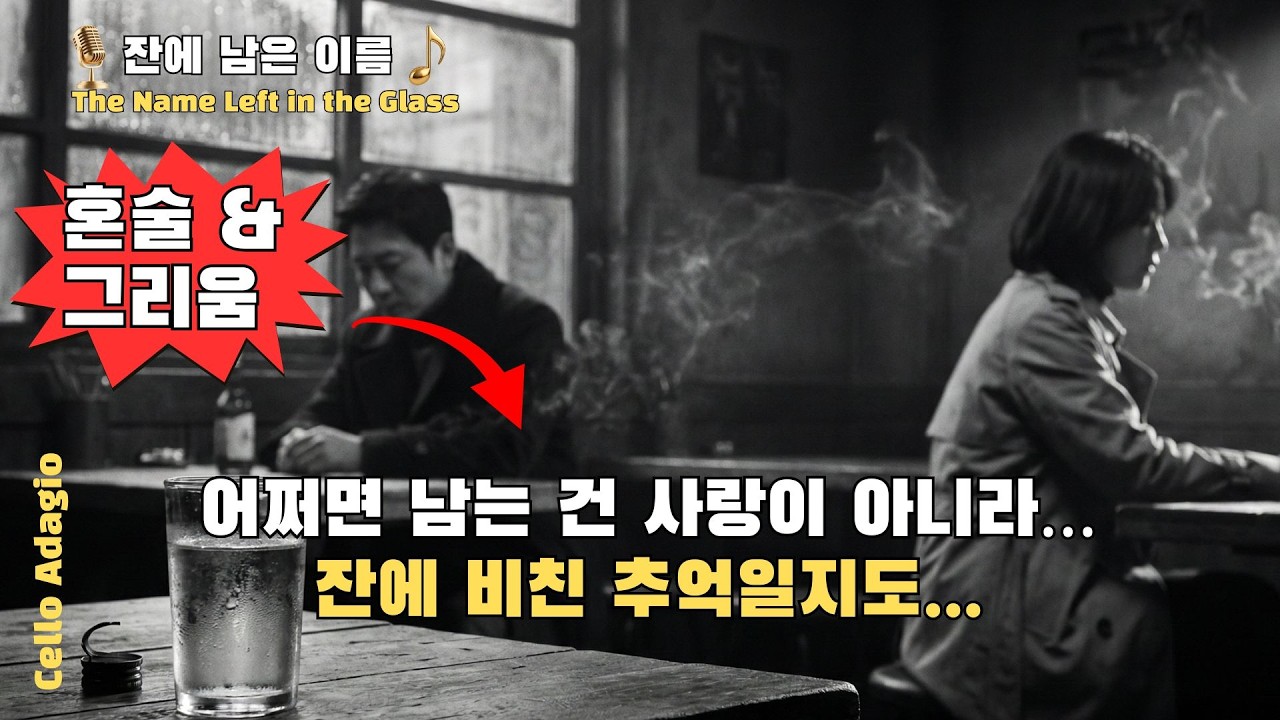 잔에 남은 이름The Name Left in the Glas  #첼로아다지오#술잔 #늦은밤 감성 #그리움