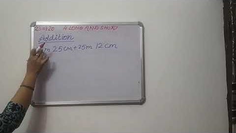 Class 3||Chapter 4||Long and Short||Addition of metre(m)  and centimetre (cm)||