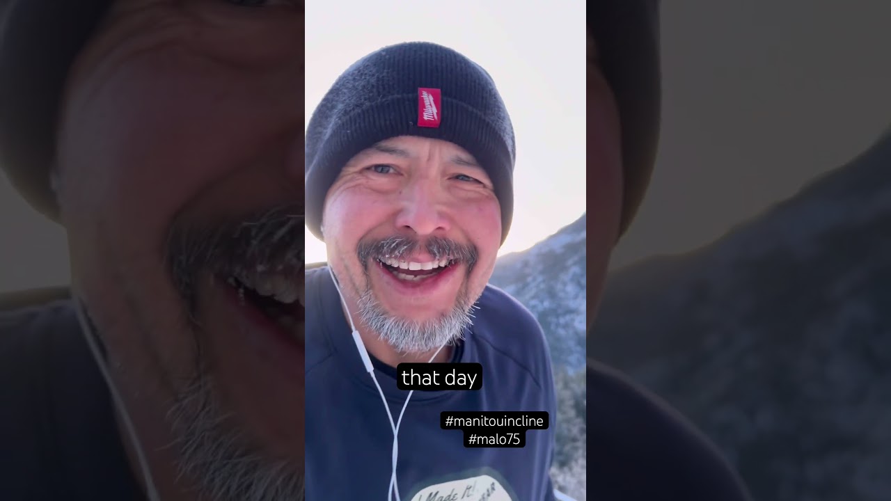 I got another day to give it my best at The Manitou Incline! I&rsquo;m always Grateful for this! #malo75