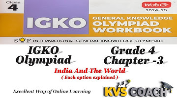 Class 4 || IGKO || International Olympiad || SFO ||  Chapter 3 || India And The World || #olympiads
