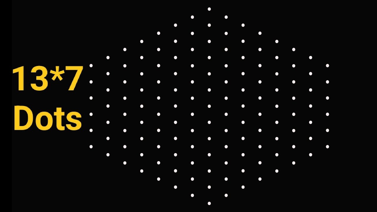 13*7 dots very easy and quickly finishing step 🪜 for beginners ...