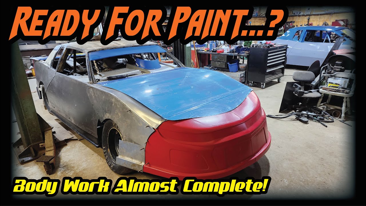 IMCA Stock Car Body Work / Paint goes on Hobby Stock YouTube