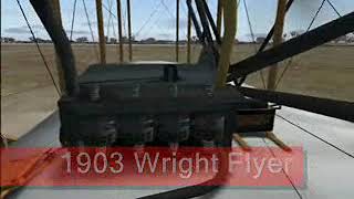Wright Flyer, First flight 1903  --/o\-- Flight Simulation