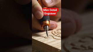 Mini Engraver 😱 Tiny Tool Drawing on Wood! 🔥 Satisfying ASMR #shorts