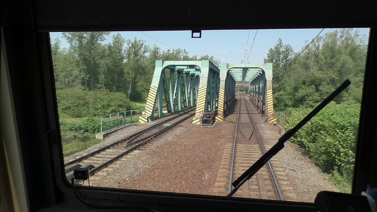 Cabview z lokomotivy řady 162 PERŠING