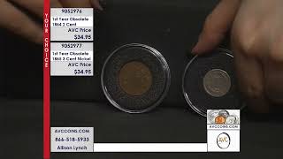 1st Year Obsolete - 1864 2 Cent / 1865 3 Cent Nickel