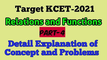 Relations and Functions| Synopsis + Exemplar Problems+PYQ