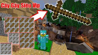 NOOB CHẾ TẠO THÀNH CÔNG CÂY GẬY VIP NHẤT MINECRAFT ĐƠN GIẢN ** TIÊU DIỆT KHỦNG LONG BẰNG CÂY GẬY