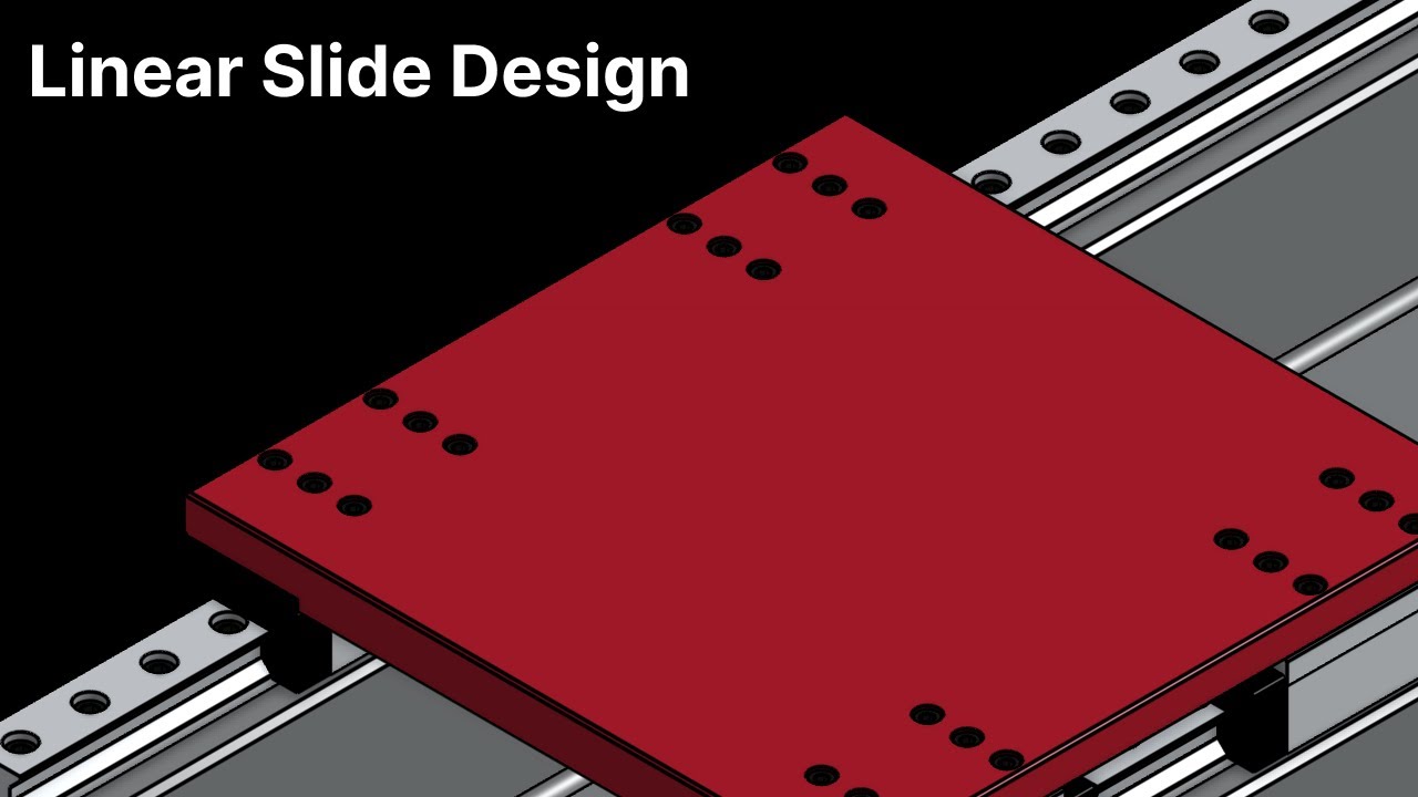 Designing a Linear Slide Assembly in OnShape. Finishing bearing block and support block modeling.