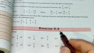 Fraction and Decimals Ex 2.3 Chapter- 2 || Class 7th Maths