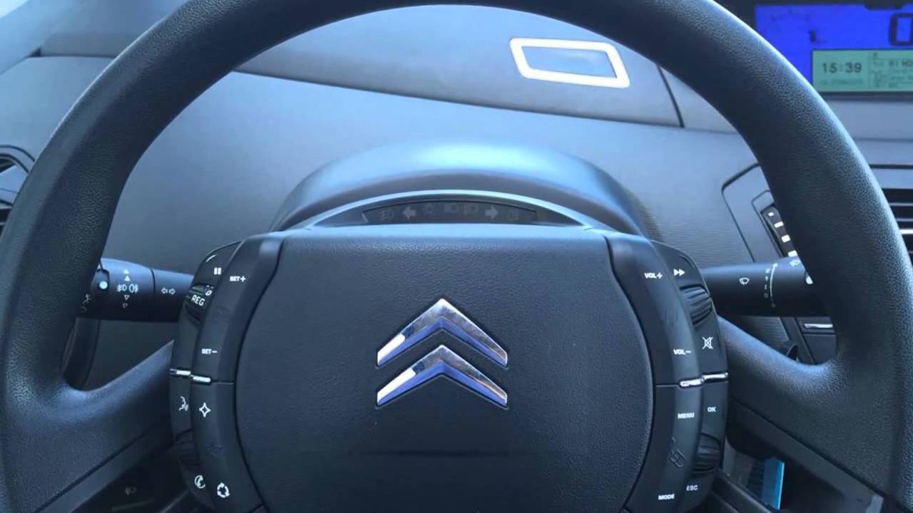 how to set cruise control citroen c4 picasso