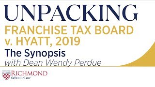 What does the recent franchise tax board v. hyatt decision mean for
possibility of overruling prior supreme court decisions in future?
dean wendy per...