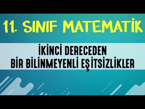 İkinci Dereceden Bir Bilinmeyenli Eşitsizlikler  11. SINIF MATEMATİK | EMRAH HOCA