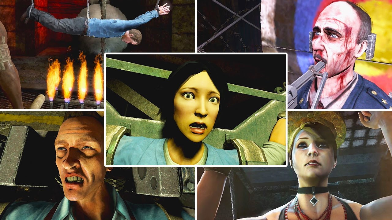 SAW II Flesh & Blood (PS3/Xbox360) All Bosses Traps YouTube