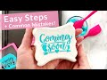How to Use a Cookie Stencil w Royal Icing - Tips Tricks Common Mistakes