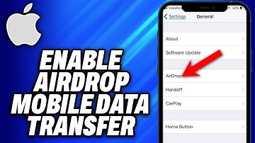 How To ENABLE AirDrop Mobile Data Transfer on iPhone (2025) - Easy Fix