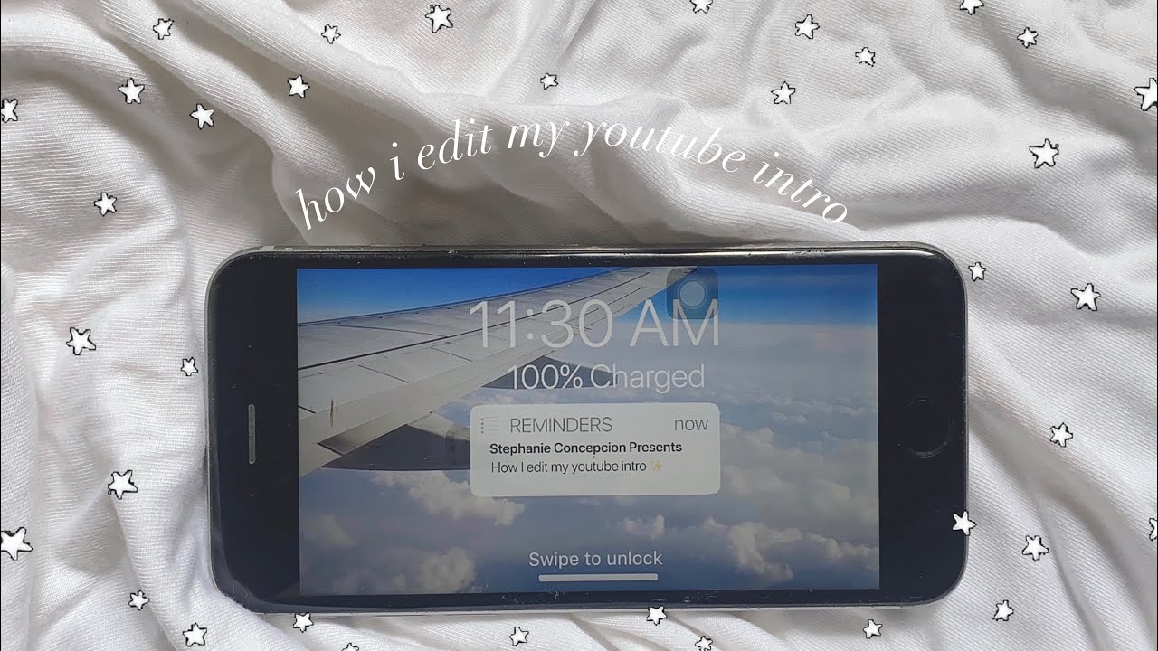 how I edit aesthetic ios notification intro [using my phone] 🦋 YouTube