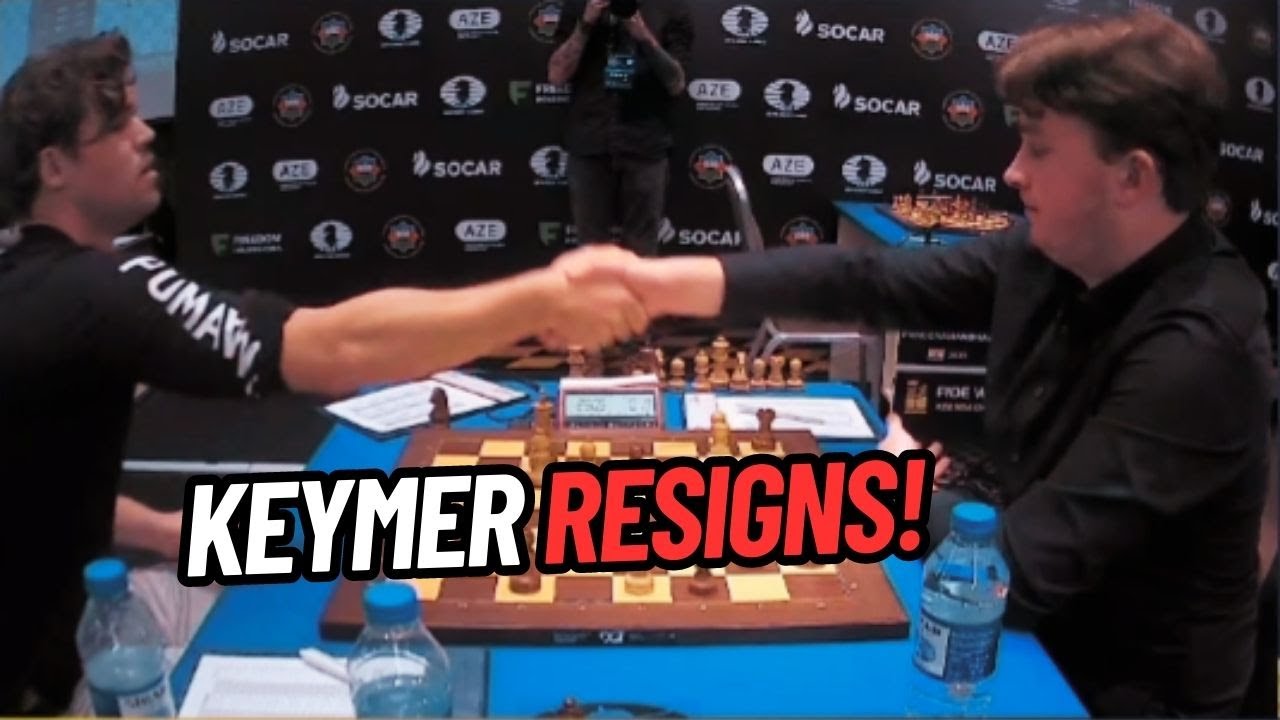 Carlsen suffers first defeat of FIDE Chess World Cup to 18-year-old Keymer