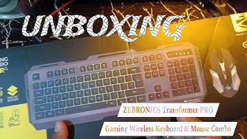 ZEBRONICS Transformer PRO | Gaming Wireless Keyboard & Mouse Combo #unboxing #manipuri