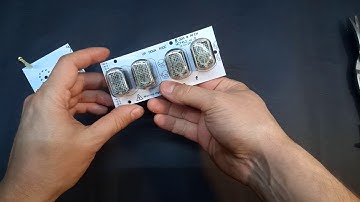 Cutting the Nixie Clock board, get 4 Nixie Tubes tube from 6 tubes GRA & AFCH