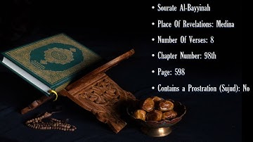 بصوت الشيخ : رشيد بلعشية - سورة ٱلْبَيِّنَة - Rachid Bebellachia - Sourate Al-Bayyinah The  Evidence