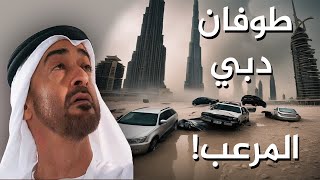 مشاهد مرعبة من طوفان دبي اليوم.. سبحان الله العزيز الجبار