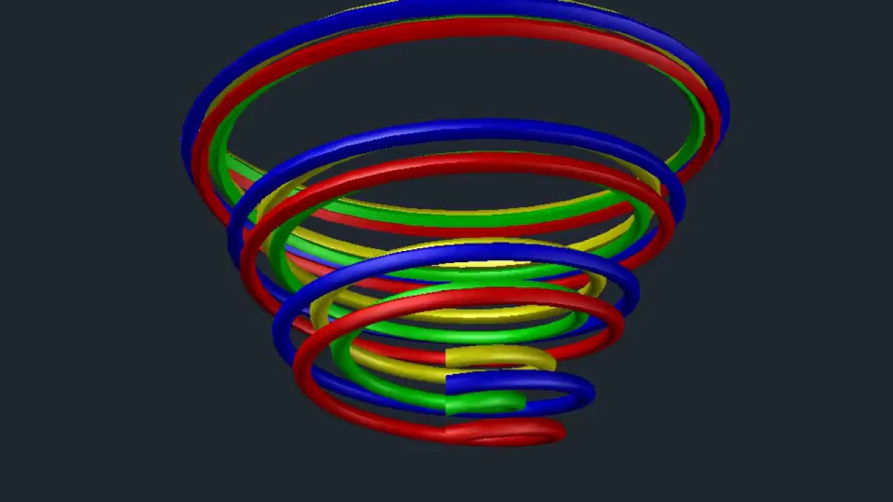 Как нарисовать спираль в автокаде в 2д