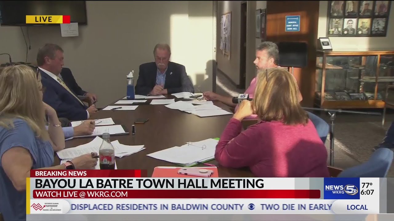 Bayou La Batre hosts townhall meeting to discuss investigation into the housing authority YouTube