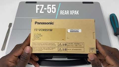 Panasonic TOUGHBOOK 55 Serial Port xPAK Installation example (rear expansion port area).